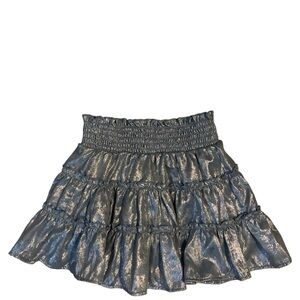 Flowers by Zoe Metallic A-Line Skirt